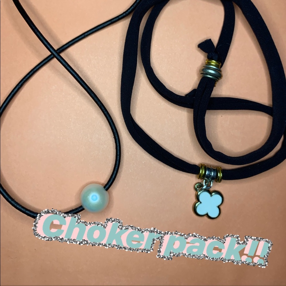 Two cute choker necklaces